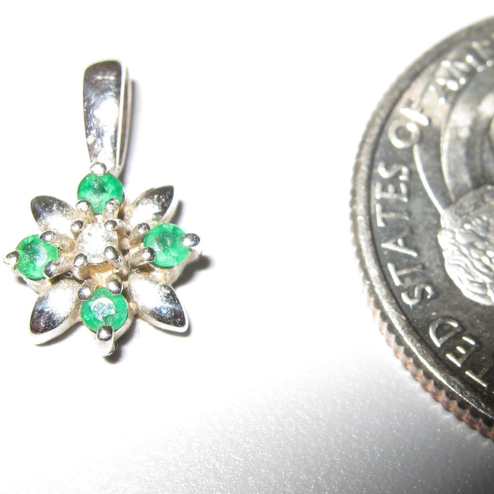 Genuine Emerald Pendant